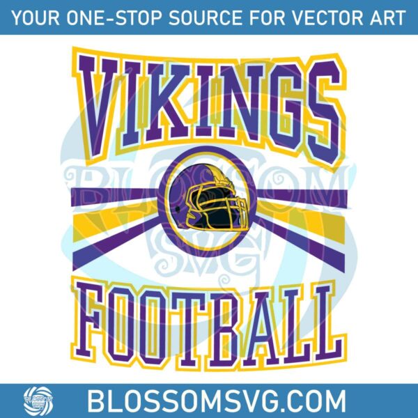 retro-vikings-football-helmet-svg-digital-download