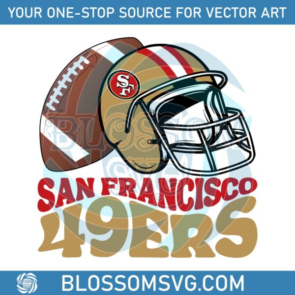 san-francisco-49ers-helmet-football-svg-download