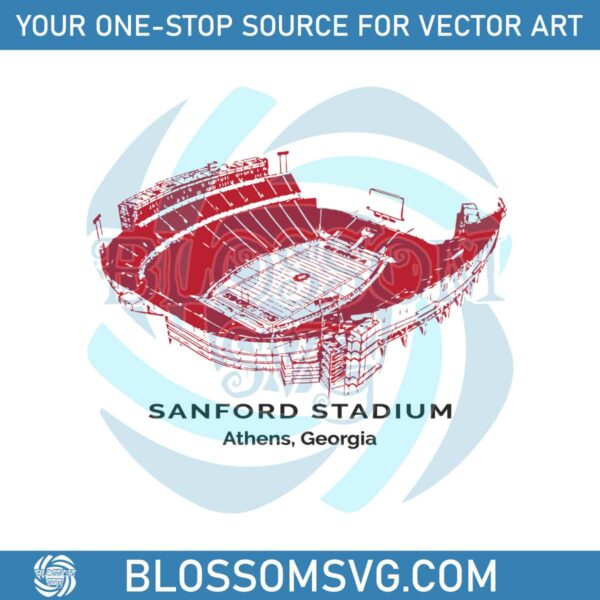 sanford-stadium-georgia-bulldogs-svg
