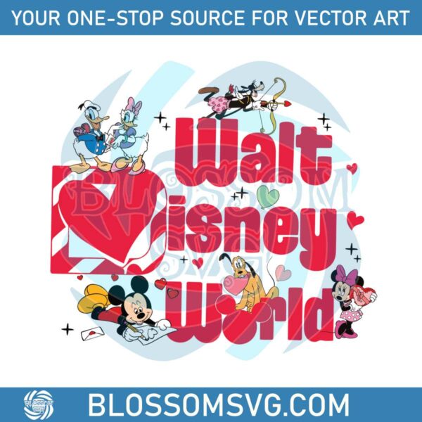 Walt Disney World Happy Valentine SVG