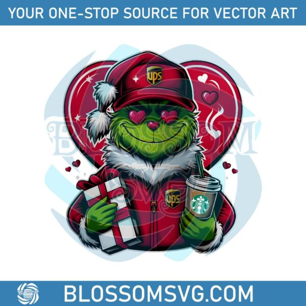 Grinch Love Delivered With A Wink PNG