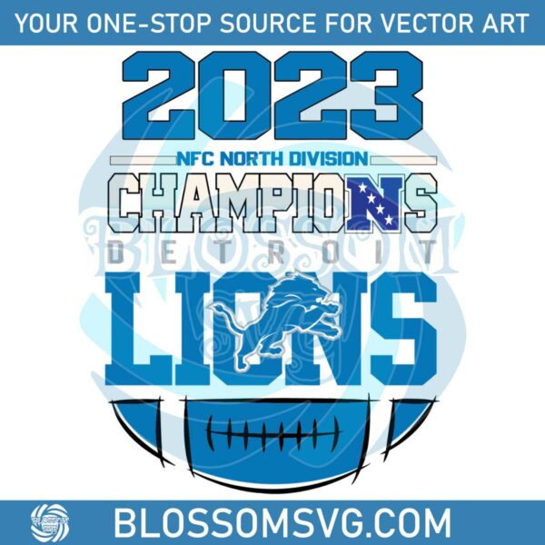 detroit-lions-nfc-north-champs-2023-svg