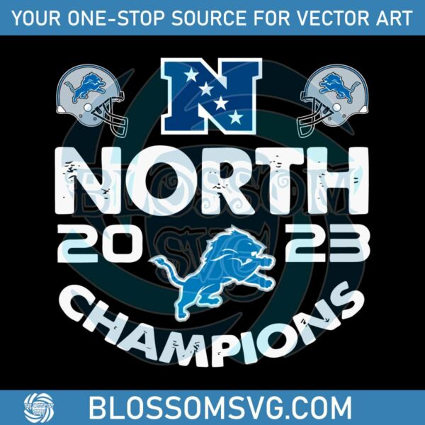 north-champs-2023-detroit-lions-svg