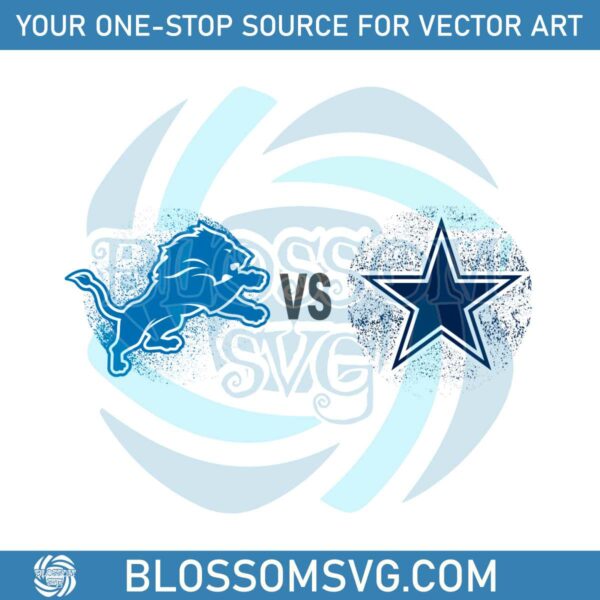 detroit-lions-vs-dallas-cowboys-football-svg