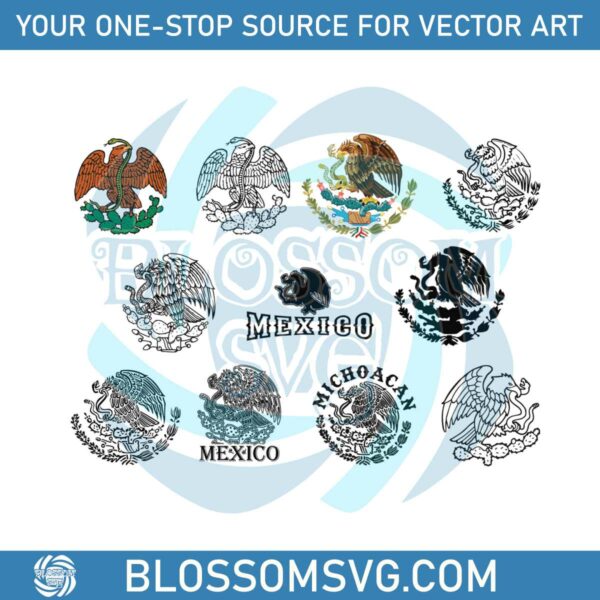 mexico-eagle-coat-of-arms-logo-svg-bundle