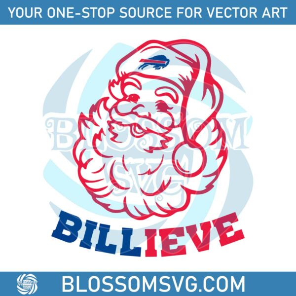 Santa Billive Buffalo Bills Football SVG