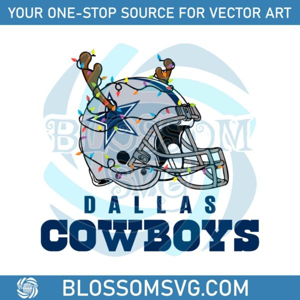 Dallas Cowboys Helmet Deer Antlers SVG