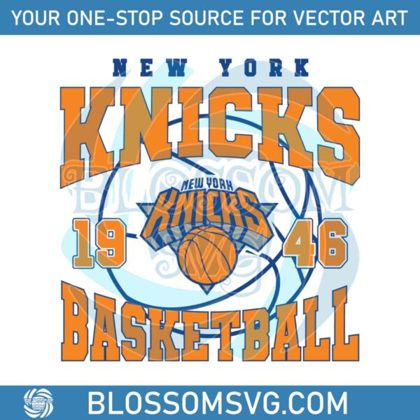 vintage-new-york-knicks-1946-basketball-svg
