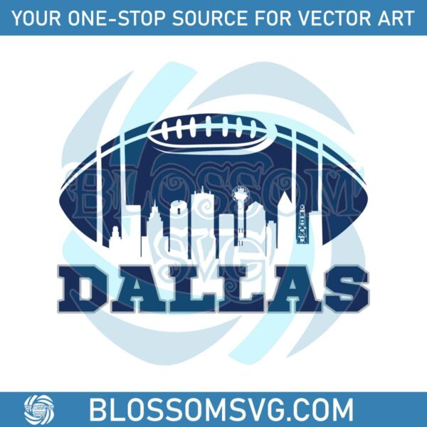 Dallas Cowboys 1960 Football Skyline SVG Download