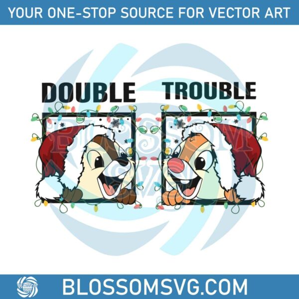 couples-chip-n-dale-double-trouble-christmas-light-svg-file