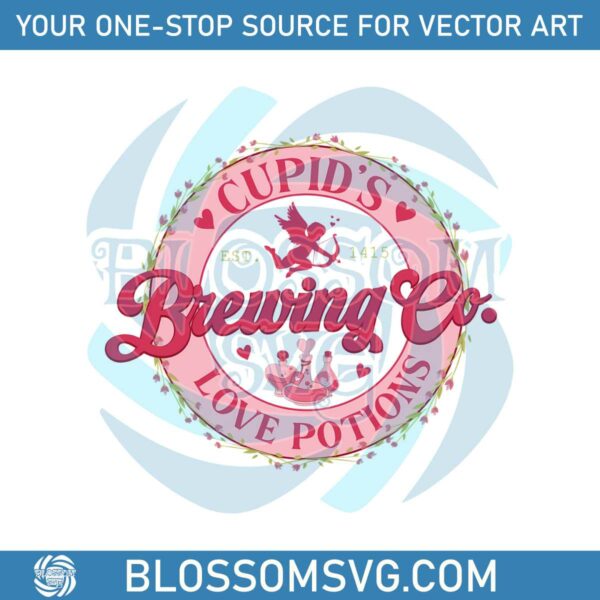 Cupids Brewing Love Potions PNG