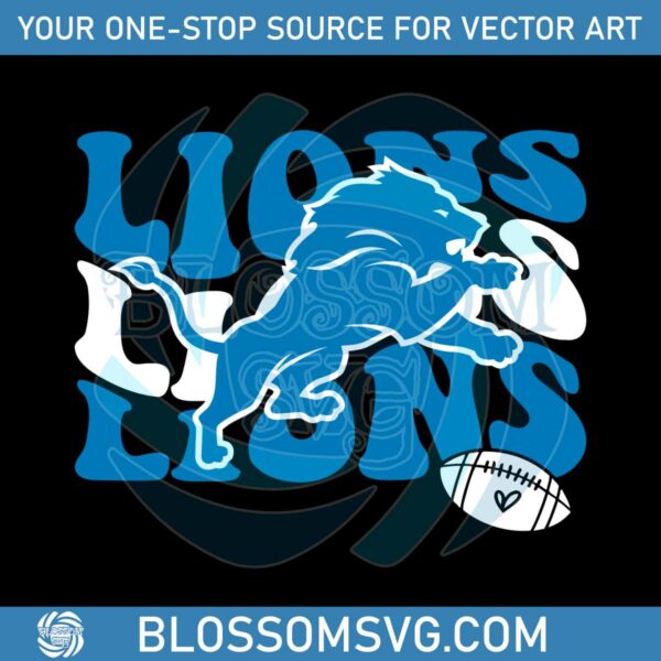 Detroit Lions Football Svg Digital Download