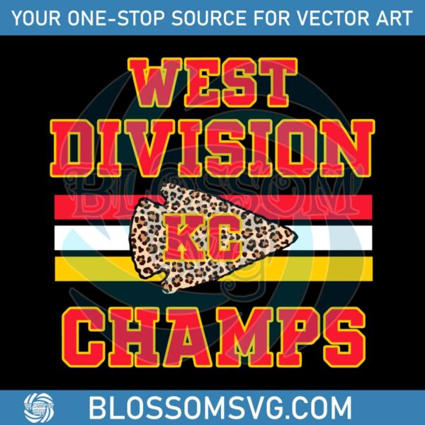 West Division Champs Kansas City Svg Digital Download