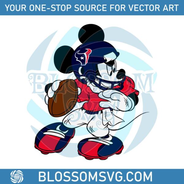Houston Texans NFL Mickey Mouse SVG