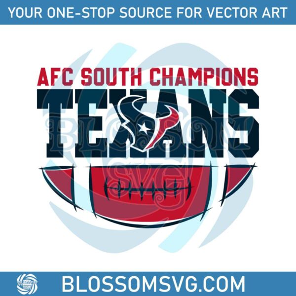Texans Football AFC South Champions SVG