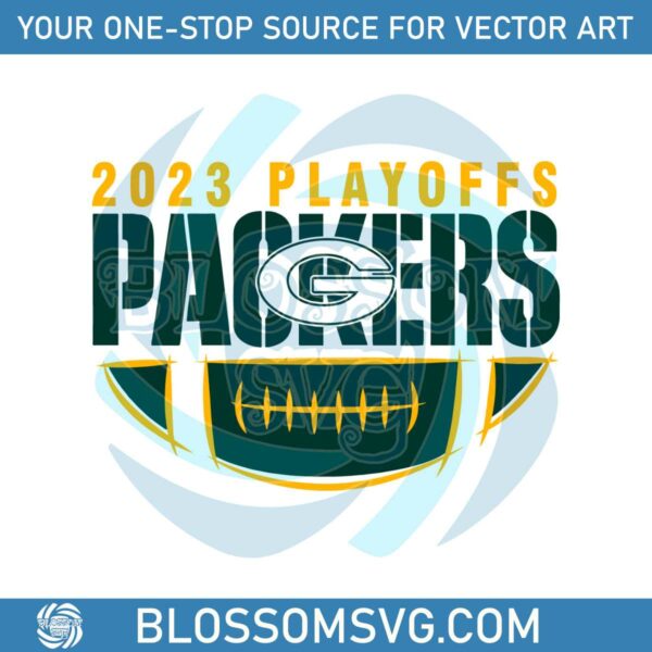 2023 Playoffs Green Bay Packers Football SVG