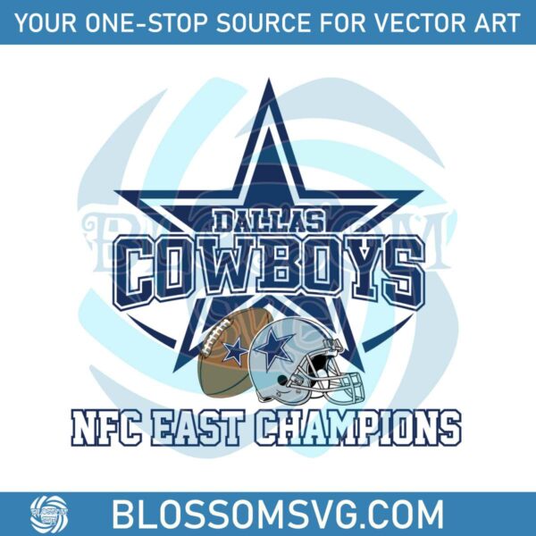 Dallas Cowboys NFC East Champs SVG