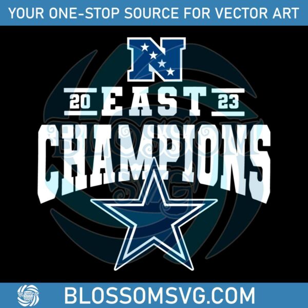 NFC East Champions 2023 Cowboys Football SVG