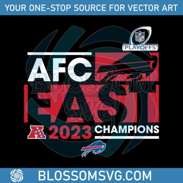 Buffalo Bills 2023 AFC East Division Champions SVG
