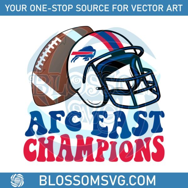 AFC East Champions Bills Football SVG
