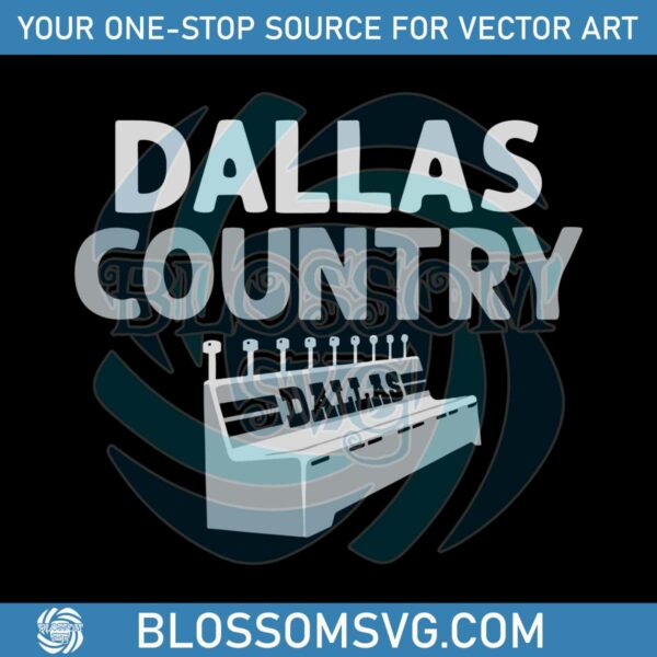 Vintage Dallas Country NFL Football SVG