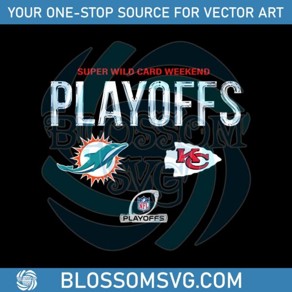 Dolphins Vs Chiefs 2023 Super Wild Card Playoffs PNG