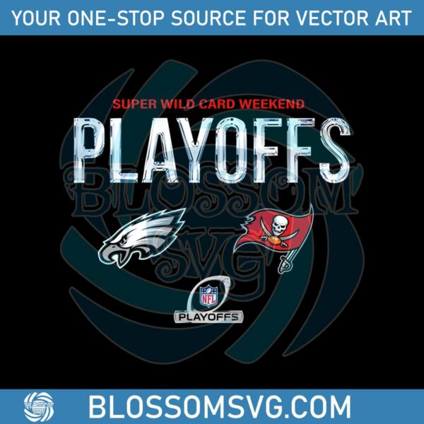 Eagles Vs Buccaneers 2023 Super Wild Card Playoffs PNG