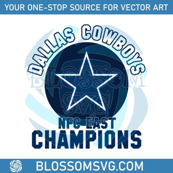 NFC East Champions Dallas Cowboys Svg Digital Download