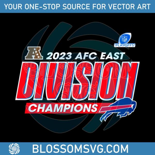 Buffalo Bills AFC East Division Champions 2023 SVG