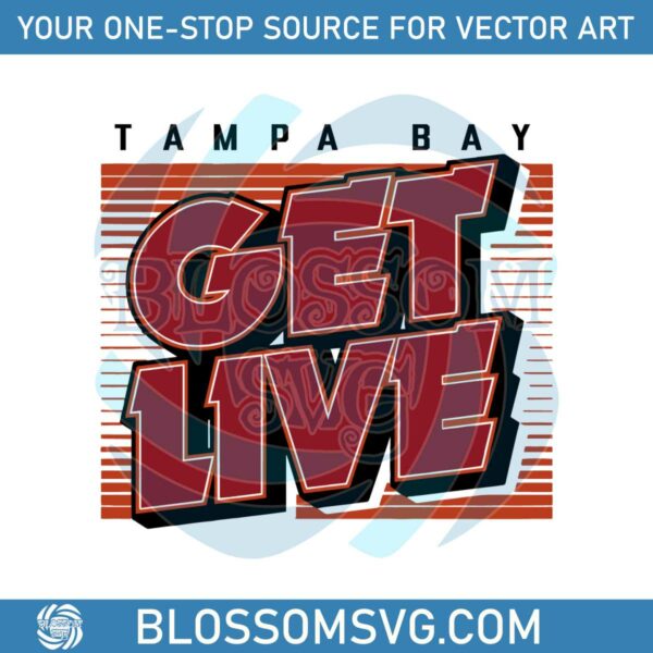 Tampa Bay Get Live Football SVG
