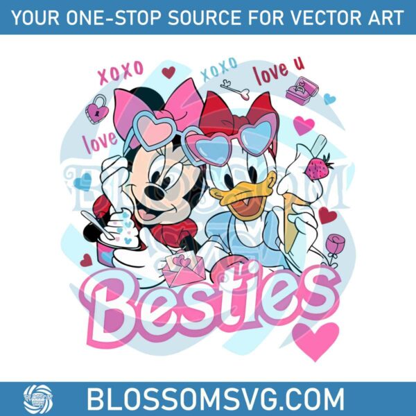 Minnie Daisy Besties Valentine PNG