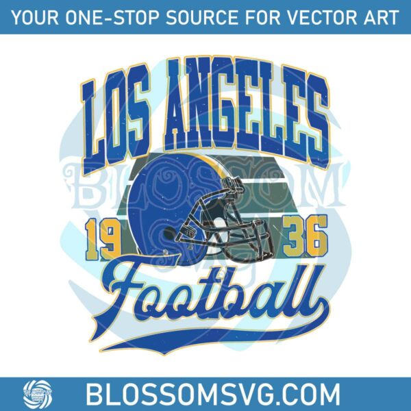 Retro Los Angeles NFL Football 1936 SVG
