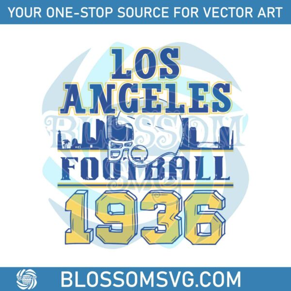 los-angeles-football-1936-skyline-svg