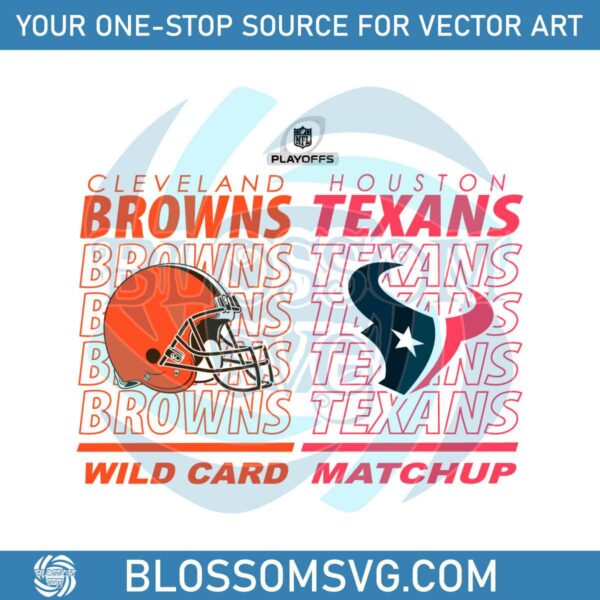 Wild Card Matchup Texans Vs Browns SVG