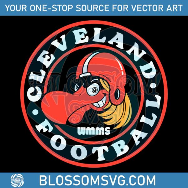 WMMS Cleveland Browns Football SVG