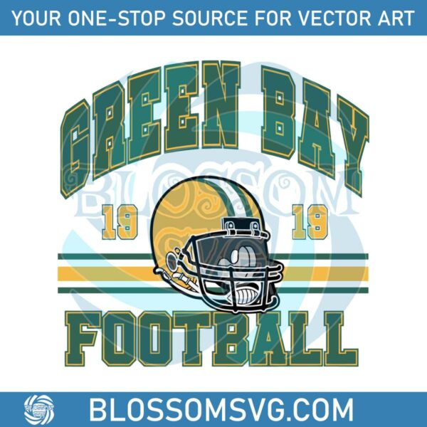 Green Bay Football 1919 Helmet SVG