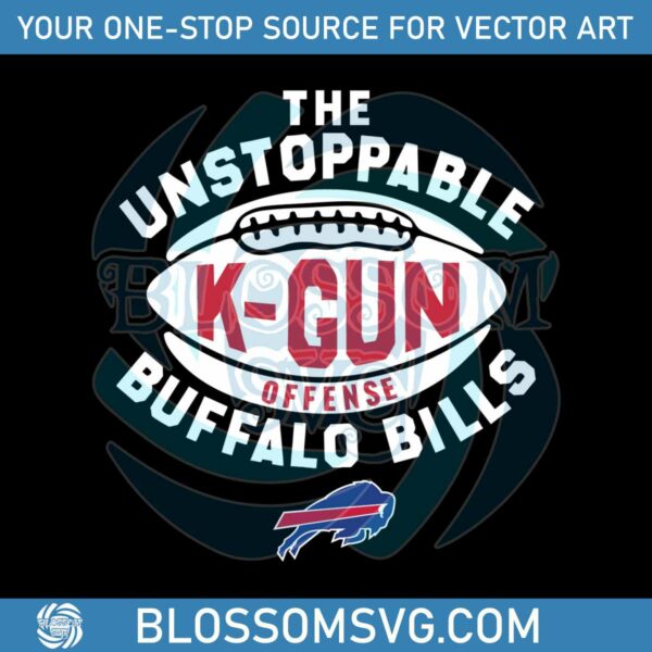 The Unstoppable K Gun Buffalo Bills SVG