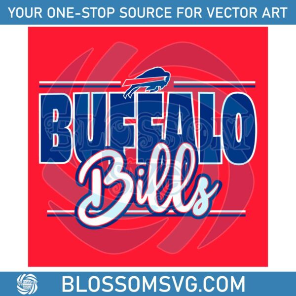 Buffalo Bills Logo Football SVG