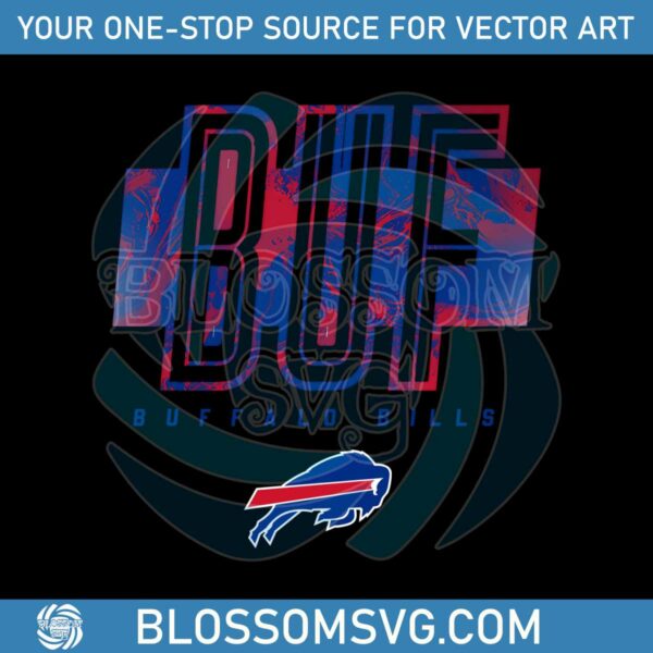 Retro BUF Buffalo Bills Logo PNG