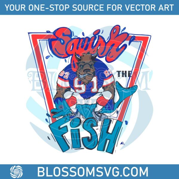 Buffalo Bills Mafia Squish The Fish SVG