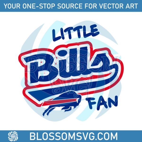 Retro Little Bills Fan Logo Team SVG