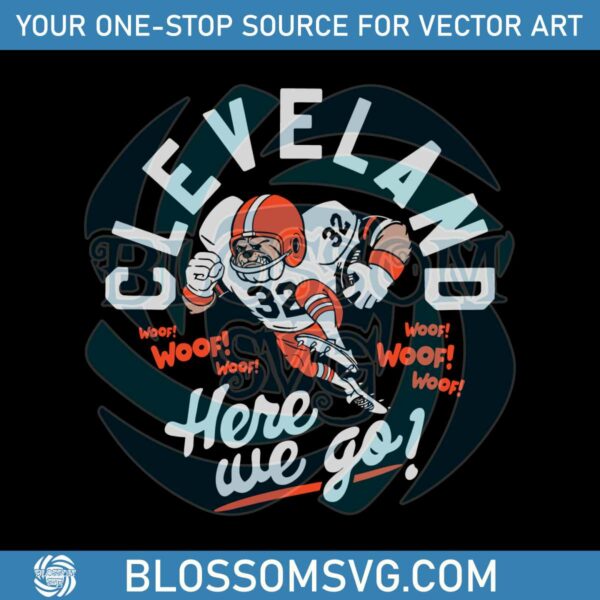 Cleveland Here We Go Browns Football Svg Digital Download