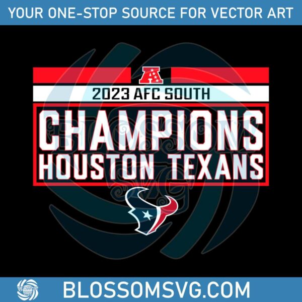 2023 AFC South Champions Houston Texans SVG
