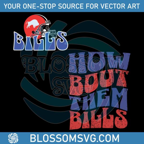 Vintage How Bout Them Bills SVG