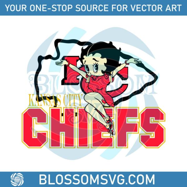 Betty Boop Kansas City Chiefs Svg Digital Download