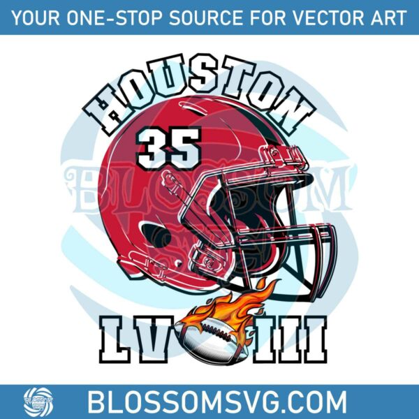 Super Bowl LVIII Houston Texans Football Helmet PNG