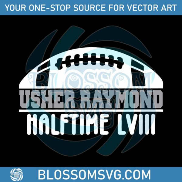Usher Raymond Halftime Show LVIII SVG