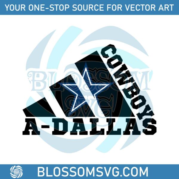 A Dallas Cowboys Star Outline SVG
