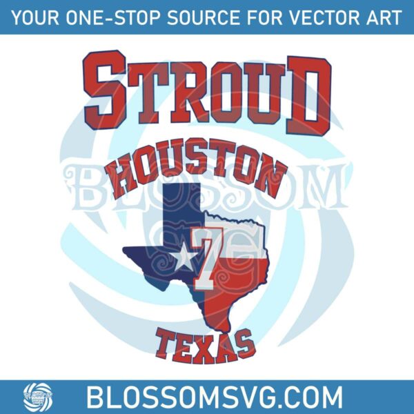 Stroud Houston Texas Football SVG
