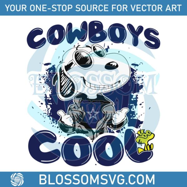 Snoopy Dallas Cowboys Cools SVG